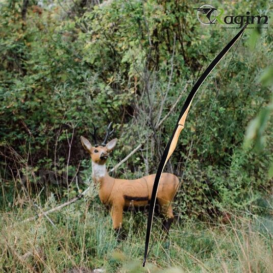 RAGIM Squirrel Langbogen – 56 Zoll, 35 Lbs – Linkshand – Ideal Für Einsteiger Ins Traditionelle Bogenschießen