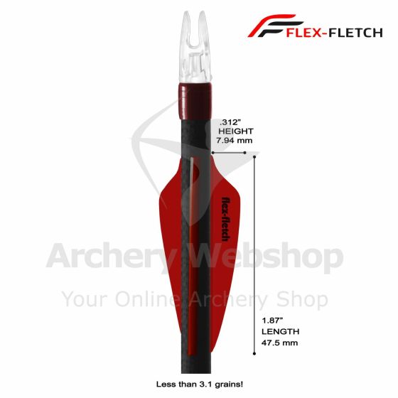 Flex-Fletch Shield Premium Competition Target Archery Vanes 187
