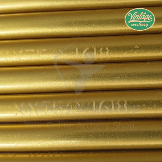 アーチェリー　アルミアロー(矢)　E75　1616　12本　Eastonゴールド Vintage Easton Shafts XX75 Gold 1618 - 12 Pieces