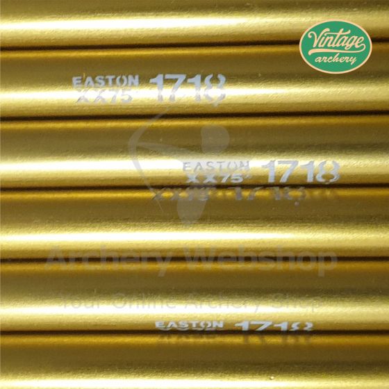 Vintage Easton Shafts XX75 1718 Gold - 6 Pieces