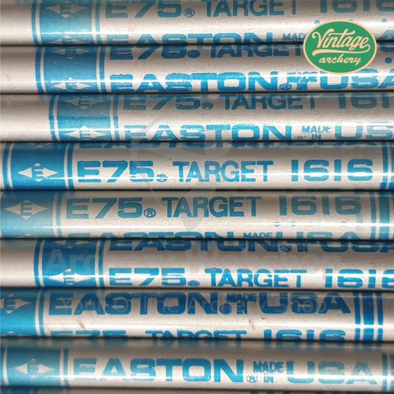 アーチェリー　アルミアロー(矢)　E75　1616　12本　Eastonゴールド Vintage Easton Shafts E75 Target 1616 - 12 Pieces