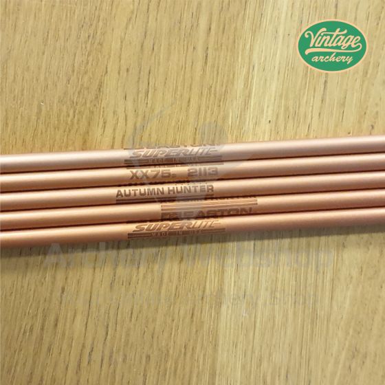 Vintage Easton Shafts XX75 2113 Super Lite Autumm Orange - 5 Pieces