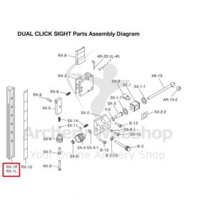 Shibuya Dual Click Sight Parts RX-1 Elevation Bar