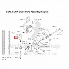 Shibuya Dual Click Sight Parts SX-5 Release Lever