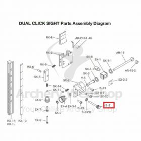 Shibuya Dual Click Sight Parts B-2 Lock Down Knob