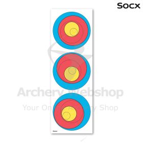 SOCX Differential Learning Target Face Dynamic displayed as an advanced archery training aid focused on adaptability and precision. The target challenges conventional practice methods by introducing subtle visual variation that encourages athletes to proc