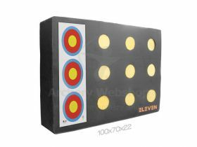 Eleven Plus Target 70 x 100 x 20cm with 12 - 9.5 cm Inserts