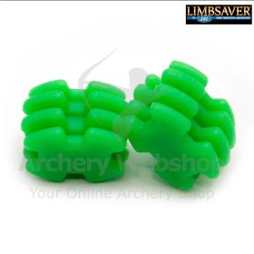 This image features the LimbSaver SuperQuad Split-Limb Dampener built to deliver significant vibration reduction for compound archers. Constructed from NAVCOM material, it absorbs energy across broad frequency levels for a quieter, smoother shot. The damp