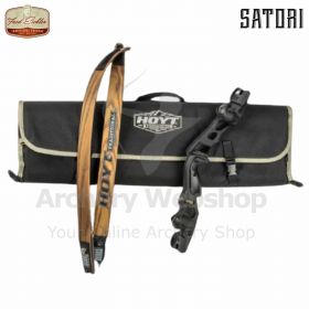 "Hoyt Satori Bow Case - Soft shell bow case included with Hoyt Satori Traditional Risers, designed for protecting and transporting archery equipment with ease."