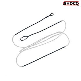 Shocq String Recurve B50 White – A durable and high-performance bowstring made from 100% Dacron B50 polyester, suitable for recurve bows ranging from 48” to 70”. Designed for traditional bows with non-reinforced limb tips.