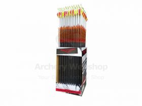 Black Eagle Arrow Crested & Fletched With 2 Inch Blazer Vanes