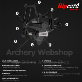 Ripcord Arrow Rest Code Red X