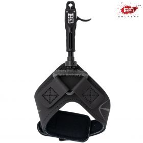 B3 Archery Rival Flex release featuring a roller sear double-jaw design, infinite length adjustment, and a patented flex connector. Includes a curved trigger and micro anodized jaws for smooth performance. Features a color-coordinated head and connector b