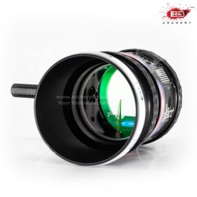 High-quality B3 Archery Exact Non-Vented Scope, featuring a solid one-piece design, lens retention system, and 3rd axis level adjustment. Sunshield included to reduce glare. Built for archers seeking accuracy and durability. Accepts 1 5/8” lens and is tap