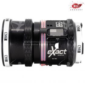 B3 Archery Exact Non-Vented Scope, a precision-machined one-piece design with a built-in sunshield for glare reduction. Features a slotted mount adjustment for maximum vertical travel, 3rd axis level adjustment for precise shot alignment, and a durable st