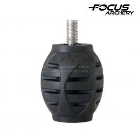 High-quality silicone rubber archery damper for effective vibration absorption. Compact, weather-resistant design with internal and external 1/4-20 UNC threading for easy installation – Focus Archery Damper.