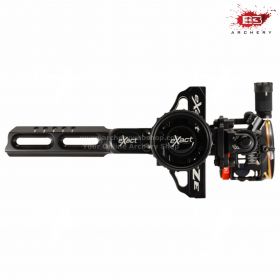 B3 Archery Exact Rize Multi-Pin, a high-performance hunting sight with micro-adjust windage, rapid travel wheel, steel pins with fiber retention, and three-axis adjustments. Built for accuracy and durability. Test before buying at Archery Service Center.