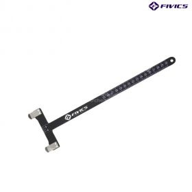 Introducing the Fivics Bow T-Gauge, a square tool designed for precise measurements and durability. Crafted from carbon, it boasts exceptional strength and stability, ensuring the T-Square remains straight for accurate readings over its long lifespan.