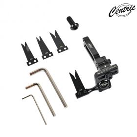 Archery blade rest with four interchangeable blades, ideal for different shooting styles and arrow diameters.