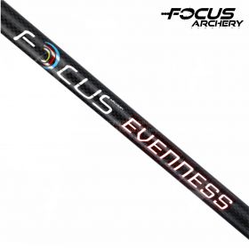 Focus Archery Stabilizer Long Evenness – Lightweight carbon stabilizer in 28, 30, 32 inches, with dampening and torque reduction, finished in black with adjustable weight.