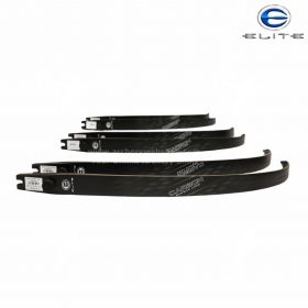 Elite limbs are weight-matched for a 19” riser and gain 2–4 lbs. when paired with a 17” riser, ensuring versatile performance.