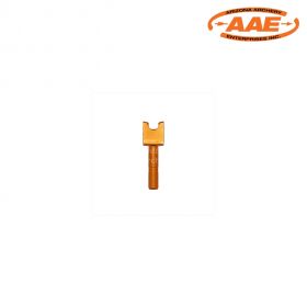 AAE Ravin Nock Insert resting on a white background. Designed for use with the Bitz Knob to achieve accurate fletching of Ravin crossbow bolts. Compatible with Ravin’s patented nock for perfect vane alignment.