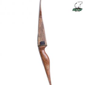 The Bear Archery G62 combines classic design with modern durability, featuring a Chechen and Jatoba I-Beam riser, hard rock maple limbs, and black fiberglass tips. Available in multiple draw weights, it’s perfect for traditional archers, 3d and bowhunters