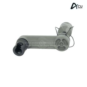 Product photograph displaying the S.O.S. Hunter Elite components arranged individually. The wire unit, mounting bracket, quick-disconnect mount, and assorted bolts are laid out clearly. The image emphasizes modularity, build quality, and finish consistenc