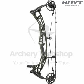 Close-up image of the HBX SD cam on the AX-3 SD, showing module settings for 23–27 inch draw lengths, adjustable let-off, and machined cam tracks. Short-draw geometry ensures smooth rotation and efficient energy transfer.