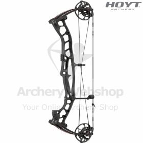 Close-up image focusing on the HBX cam of the Hoyt Enduro. The cam’s smooth rotation, adjustable modules, and efficient design support a wide range of draw lengths and offer consistent performance.