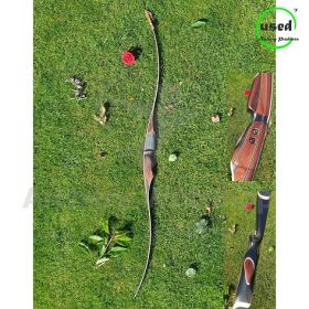 Used Traditional Long Bow RH Toelke 2 Piece Long Bow 45Lbs -underresarch-