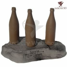Schosi 3D Target 3 Beer Botle Set With Base