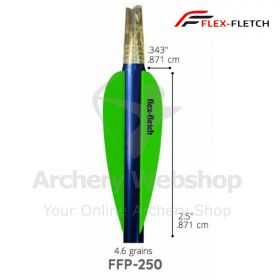 Flex-Fletch Parabolic Low Profile Archery Vanes 250