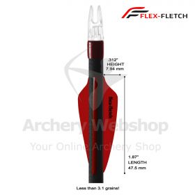 Flex-Fletch Shield Premium Competition Target Archery Vanes 187