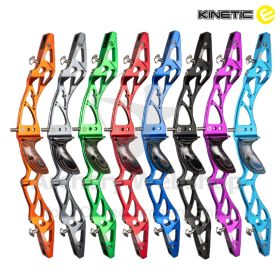 Specifications

Length: 23 inches
Weight: 1078 grams
Material: CNC machined 6063-T3 aluminum riser
Grip: Color-matched wooden grip
Elevate your archery game with the Kinetic Intermediate 23-inch recurve handle. With its ILF compatibility, limb align