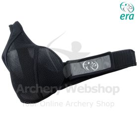This photo features the CHESTGUARDS RH/LH Women XXL Black created to offer reliable chest protection for women practicing 3D archery, field shooting, or indoor training. The flexible recycled polyamide and elastane fabric adapts naturally to body contours