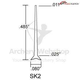 Flex-Fletch Premium Archery Vanes SK2 with Logo