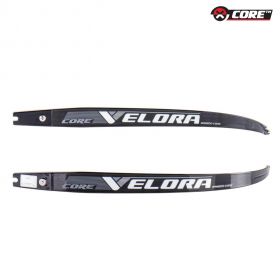 CORE Velora Fiber-Bamboo Recurve Limbs in medium size, made for archers increasing their draw weight. Compatible with ILF risers, these durable limbs are crafted from fiber and bamboo, offering smooth performance and flexibility. Available in various draw