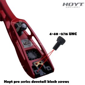 Dongs-Key Hoyt pro series dovetail block screws