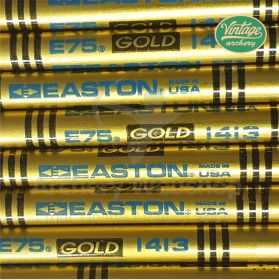 Vintage Easton Shafts E75 Gold 1413 - 8 Pieces
