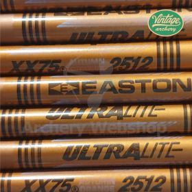 Vintage Easton Shafts XX75 2512 Ultra Lite Autumm Orange - 12 Pieces