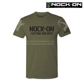 Nock-On Stencil Tee Military Green