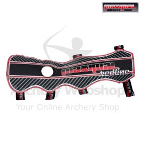 MAXIMAL Double Armguards 30cm Redline - Polyester 600D material with four secure fasteners. Perfect for beginner archers needing extended coverage