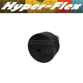 "HyperFlex Non-Slip End Cap – Secure stabilizer grip with 1/4-20 UNC thread. Made from heavy-duty rubber to withstand 100,000+ shots without wear."