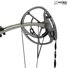 A stable and accurate compound bow, the Dragon 10 offers smooth shooting, minimal vibration, and high-speed performance. Available in Desert Grey, Wilderness Green, and Black.