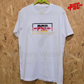 PSE Orginal Limited Clothing T-SHirt White & Black Red Yellow Logo