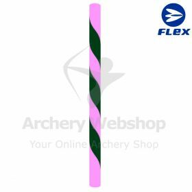 Flex Bowstring Long Bow Flemish "Pink Forest" Pink & Dark Green